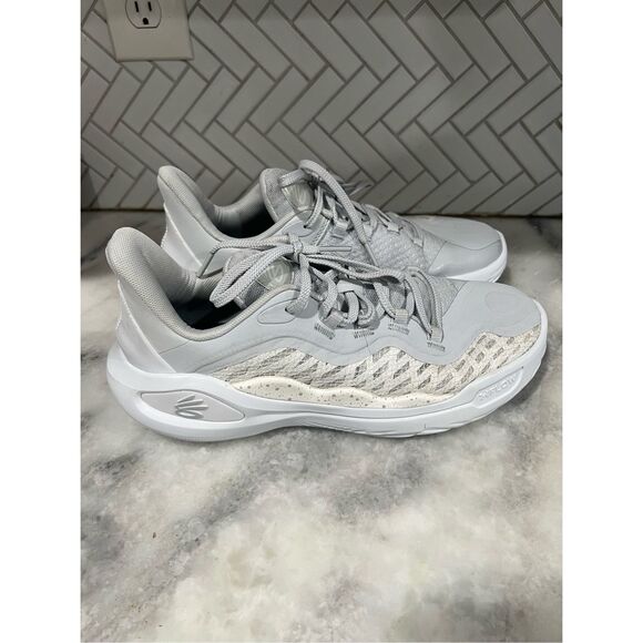 Under Armour Curry Flow 11 Team White Mens 9 / Womens 10.5 Basketball Sh